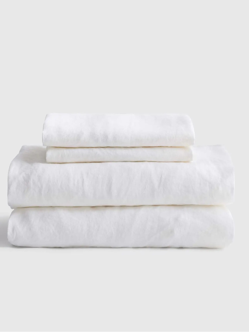 NWOT QUINCE European Line. Sheet Set - White - King - 4 Pieces **